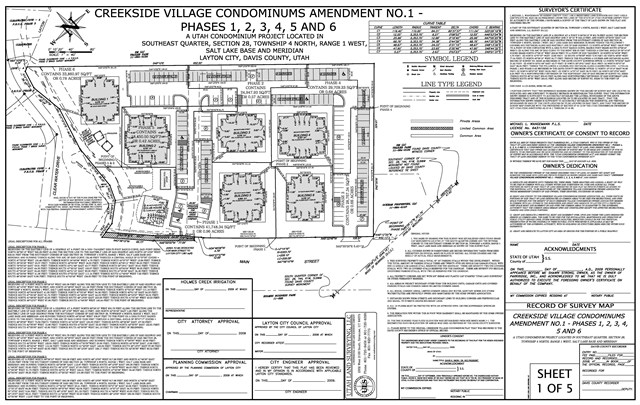 Creekside Village Condominium Plat Amendment – Layton Utah